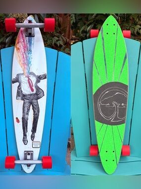Arbor Skateboards Fish “Acid In The Ice Cream” Complete Longboard Skateboard 37”